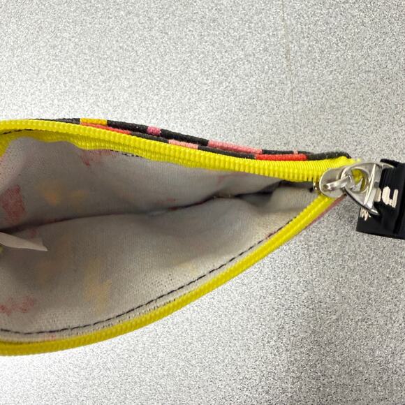 Vtg Loyal Army Zip Pouch Card Case Wallet Lightning Bolt Black Multi - Picture 4 of 5